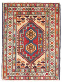 64X83 Turkaman Teppich Orientalischer Dunkelrot/Braun (Wolle, Persien/Iran) Carpetvista