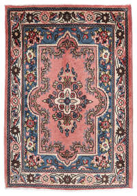 Sarough Matta 67X96 Svart/Röd Ull, Persien/Iran Carpetvista