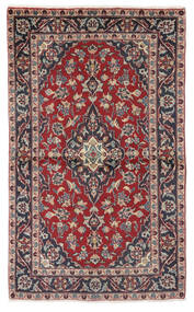 94X155 Keshan Teppich Orientalischer Dunkelrot/Schwarz (Wolle, Persien/Iran) Carpetvista