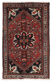  60X98 Asadabad Rug Black/Dark Red Persia/Iran Carpetvista