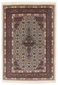  Persischer Moud Teppich 82X116 Braun/Schwarz (Wolle, Persien/Iran)