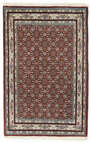  Persischer Moud Teppich 77X119 Schwarz/Braun (Wolle, Persien/Iran)