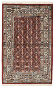  Persischer Moud Teppich 82X127 Braun/Schwarz ( Persien/Iran)