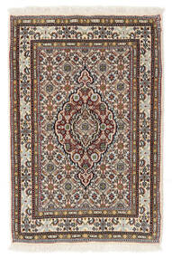 60X90 Moud Rug Oriental Brown/Black ( Persia/Iran) Carpetvista