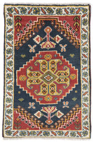 絨毯 ペルシャ カシュガイ 60X92 ブラック/茶色 (ウール, ペルシャ/イラン)