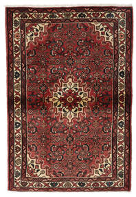  Oriental Hosseinabad Rug 107X158 Black/Dark Red Wool, Persia/Iran Carpetvista
