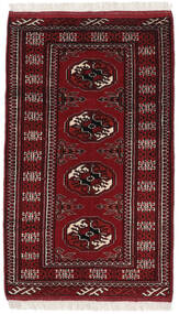 Alfombra Turkaman 60X102 Negro/Rojo Oscuro (Lana, Persia/Irán)