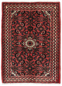 66X92 Alfombra Oriental Hosseinabad Negro/Rojo Oscuro (Lana, Persia/Irán) Carpetvista