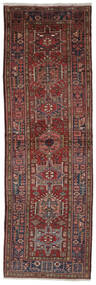 106X330 絨毯 オリエンタル ハマダン 廊下 カーペット ブラック/ダークレッド (ウール, ペルシャ/イラン) Carpetvista