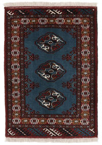  Oriental Turkaman Rug 65X91 Black/Dark Red Wool, Persia/Iran Carpetvista