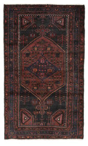111X190 Alfombra Oriental Hamadan Negro/Rojo Oscuro (Lana, Persia/Irán) Carpetvista
