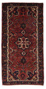 110X214 Hamadan Rug Oriental Black/Dark Red (Wool, Persia/Iran) Carpetvista