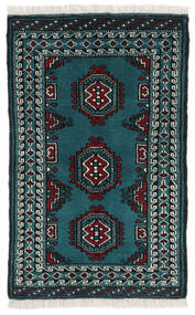  Orientalischer Turkaman Teppich 61X97 Schwarz/Dunkelgrau Wolle, Persien/Iran Carpetvista