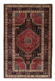  Persischer Toiserkan Teppich 115X174 Schwarz/Dunkelrot (Wolle, Persien/Iran)