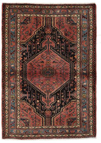 111X157 絨毯 オリエンタル Toiserkan ブラック/ダークレッド (ウール, ペルシャ/イラン) Carpetvista
