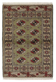  Oriental Turkaman Rug 102X148 Brown/Black Wool, Persia/Iran Carpetvista
