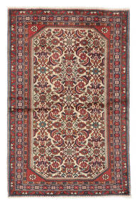  Persialainen Rudbar Matot 107X164 Tummanpunainen/Ruskea Carpetvista