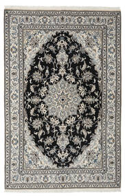  Persischer Nain Teppich 165X250 Schwarz/Dunkelgrau (Wolle, Persien/Iran)