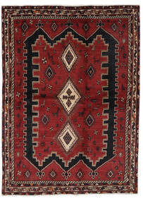 絨毯 ペルシャ アフシャル 173X238 ブラック/ダークレッド (ウール, ペルシャ/イラン)