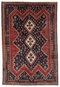 168X250 Alfombra Afshar Oriental Negro/Rojo Oscuro (Lana, Persia/Irán) Carpetvista