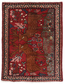 Tappeto Orientale Asadabad 61X87 Rosso Scuro/Nero (Lana, Persia/Iran)