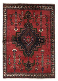 Afshar Teppich 160X228 Dunkelrot/Schwarz Wolle, Persien/Iran Carpetvista
