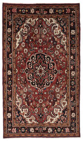 149X253 Hamadan Teppich Orientalischer Schwarz/Dunkelrot (Wolle, Persien/Iran) Carpetvista