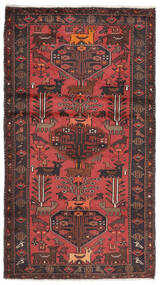 107X190 絨毯 ハマダン オリエンタル ダークレッド/ブラック (ウール, ペルシャ/イラン) Carpetvista