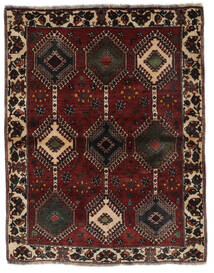 Ghashghai Fine Teppe 122X155 Svart/Brun Ull, Persia/Iran Carpetvista