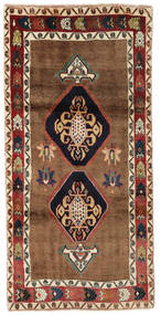 Ghashghai Fine Vloerkleed 102X208 Bruin/Zwart Wol, Perzië/Iran Carpetvista