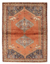  122X161 Qashqai Fine Rug Brown/Red Persia/Iran Carpetvista