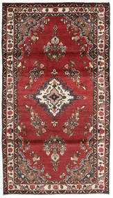 110X197 絨毯 ハマダン オリエンタル ダークレッド/ブラック (ウール, ペルシャ/イラン) Carpetvista