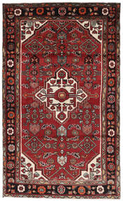 117X193 Hosseinabad Teppe Orientalsk Svart/Mørk Rød (Ull, Persia/Iran) Carpetvista