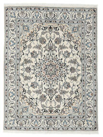  Persischer Nain Teppich 150X195 Dunkelgrau/Grau (Wolle, Persien/Iran)