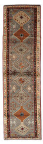  Orientalsk Ghashghai Fine Teppe 100X353Løpere Brun/Svart Ull, Persia/Iran Carpetvista