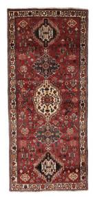 Ghashghai Fine Matot Matto 112X255 Käytävämatto Tummanpunainen/Musta Villa, Persia/Iran Carpetvista