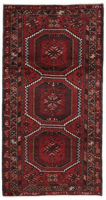 105X197 Hamadan Rug Oriental Black/Dark Red (Wool, Persia/Iran)