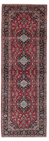 絨毯 ペルシャ カシャン 100X286 廊下 カーペット ダークレッド/ブラック (ウール, ペルシャ/イラン)