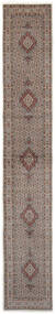絨毯 ペルシャ ムード 80X490 廊下 カーペット 茶色/ホワイト (ウール, ペルシャ/イラン)