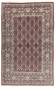  Persischer Moud Teppich 92X145 Dunkelrot/Braun ( Persien/Iran)