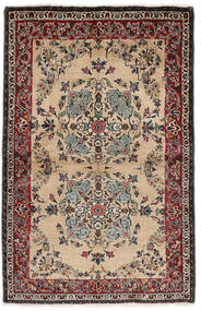 98X152 Keshan Rug Oriental Black/Brown (Wool, Persia/Iran) Carpetvista