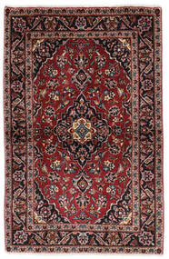 98X151 Alfombra Oriental Keshan Negro/Rojo Oscuro (Lana, Persia/Irán)