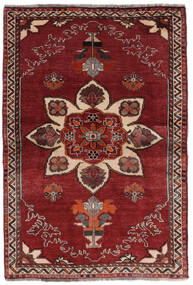  Persischer Ghashghai Fine Teppich 104X151 Dunkelrot/Schwarz (Wolle, Persien/Iran)