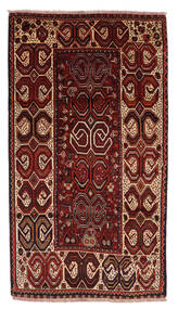 Tappeto Orientale Ghashghai Fine 105X190 Nero/Rosso Scuro (Lana, Persia/Iran)