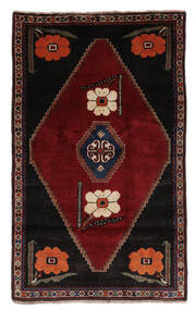 108X180 Χαλι Ghashghai Fine Ανατολής Μαύρα/Σκούρο Κόκκινο (Μαλλί, Περσικά/Ιρανικά) Carpetvista