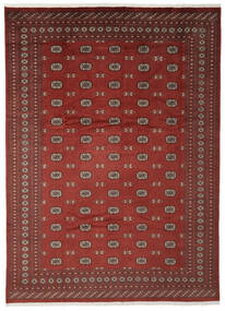 絨毯 オリエンタル パキスタン ブハラ 2Ply 275X379 ダークレッド/ブラック 大きな (ウール, パキスタン)