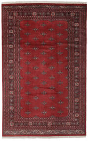 199X312 絨毯 パキスタン ブハラ 2Ply オリエンタル ダークレッド/ブラック (ウール, パキスタン) Carpetvista