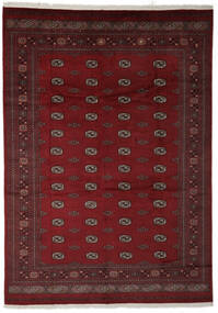 272X383 Pakistan Buchara 2Ply Teppich Orientalischer Schwarz/Dunkelrot Großer (Wolle, Pakistan) Carpetvista