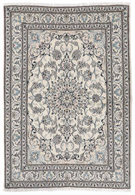  Persischer Nain Teppich 150X213 Dunkelgrau/Hellgrau (Wolle, Persien/Iran)