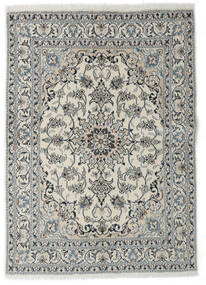  Orientalischer Nain Teppich 145X198 Dunkelgrau/Grau Wolle, Persien/Iran Carpetvista